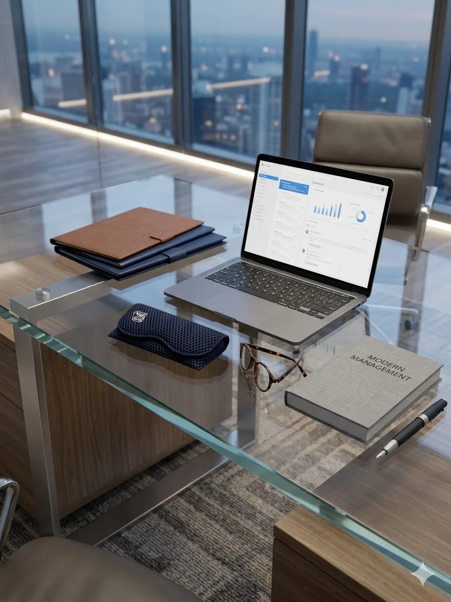 Custodia YUGG su scrivania direzionale — partnership